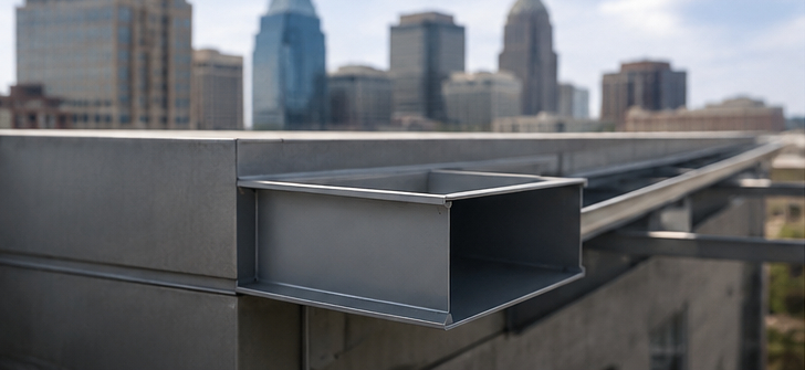 Box gutters for commercial and large roofs