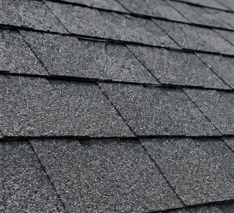 3-tab shingle roof close-up